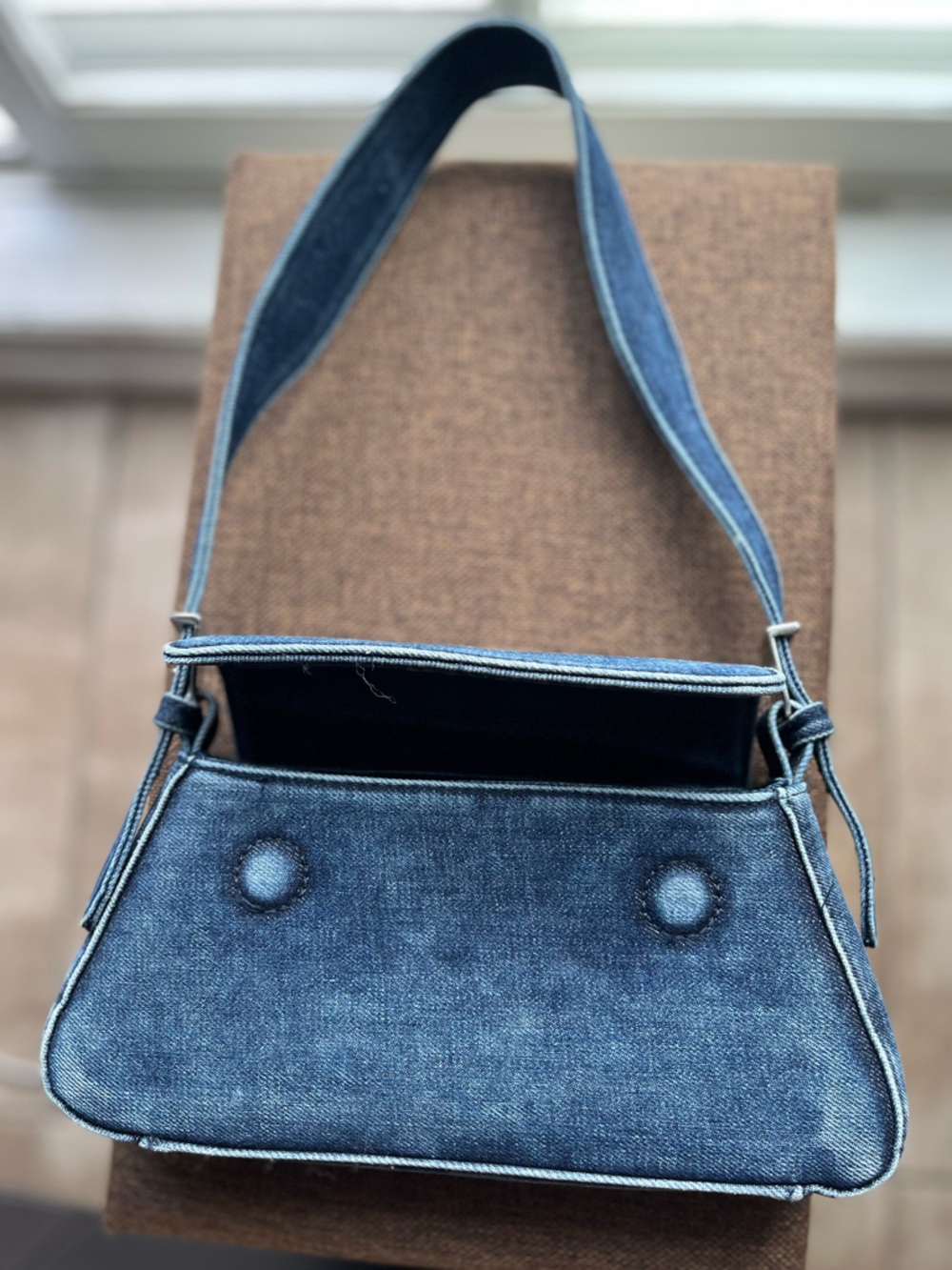Zara Denim Shoulder Bag - Picture 3 of 4
